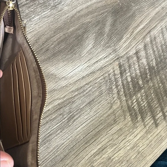 Michael Kors Dark Brown Checkered Wristlet - Picture 5 of 7